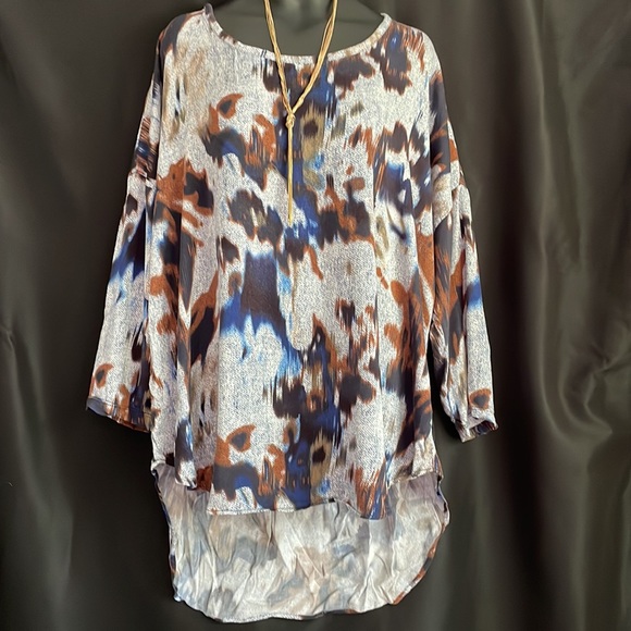 Tribal Top pull over blouse long sleeve Sz XXL - Picture 2 of 8